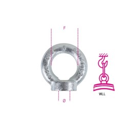 Robur Golfari per sollevamento femmina DIN582 C15E zincati Z M10 Robur Golfari per sollevamento femmina DIN582 C15E zincati Z M10