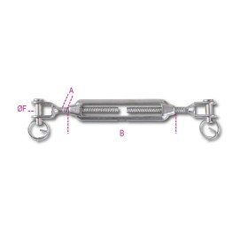Robur Tenditore a due forcelle inox AISI 316 M8 Robur Tenditore a due forcelle inox AISI 316 M8