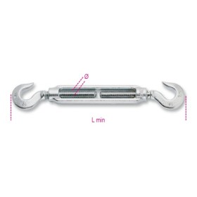 Robur Tenditori a due ganci zincati (3/8) Z M10 Robur Tenditori a due ganci zincati (3/8) Z M10