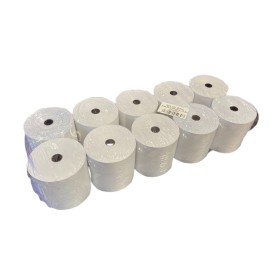 ROTOLO CARTA TERMINCA OMOLOGATA PER STAMPANTE FISCALE MM. 80x80MT. PZ. 10 ROTOLO CARTA TERMINCA OMOLOGATA PER STAMPANTE FISCALE MM.