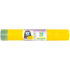 ROTOLO SACCO PER RACCOLTA DIFFERENZIATA HD GIALLO NEC CM. 70x110 PZ. 10 ROTOLO SACCO PER RACCOLTA DIFFERENZIATA HD GIALLO NEC CM.