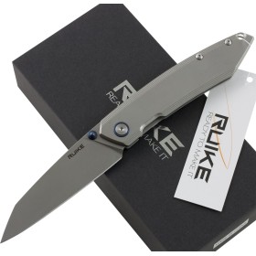 RUIKE RKE P128-SF COLTELLO CHIUDIBILE CON MANICO GRIGIO CM. 21,7 RUIKE RKE P128-SF COLTELLO CHIUDIBILE CON MANICO GRIGIO CM. 21,7