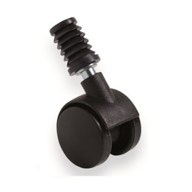 RUOTA GIREVOLE IN PLASTICA BDL Nero MM. 40x70h. RUOTA GIREVOLE IN PLASTICA BDL Nero MM. 40x70h.