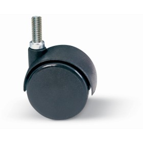 RUOTA NYLON GEMELLARE CON PERNO 8MA-15 MM. 40 RUOTA NYLON GEMELLARE CON PERNO 8MA-15 MM. 40