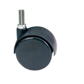 RUOTA NYLON GEMELLARE CON PERNO 8MA-15 MM. 50 RUOTA NYLON GEMELLARE CON PERNO 8MA-15 MM. 50