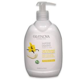 SAPONE LIQUIDO MANI E VISO LATTE DI MANDORLA E FIORI DI VANIGLIA ML. 500 SAPONE LIQUIDO MANI E VISO LATTE DI MANDORLA E FIORI DI VANIGLIA ML. 500