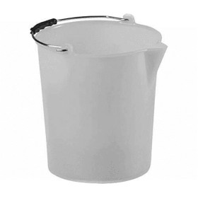 Secchio Bianco industriale con becco lt. 17 Secchio Bianco industriale con becco lt. 17