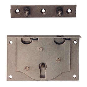 SERRATURA PER CASSA CARTELLA IN ACCIAIO LUCIDO MM.25 SERRATURA PER CASSA CARTELLA IN ACCIAIO LUCIDO MM.25