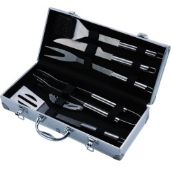 SET PER BARBECUES SANDRIGARDEN IN ACCIAIO INOX CON VALIGETTA OZ. 6 SET PER BARBECUES SANDRIGARDEN IN ACCIAIO INOX CON VALIGETTA
