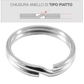 SILCA ANELLI PER CHIAVI INOX MM. 20 SILCA ANELLI PER CHIAVI INOX MM. 20
