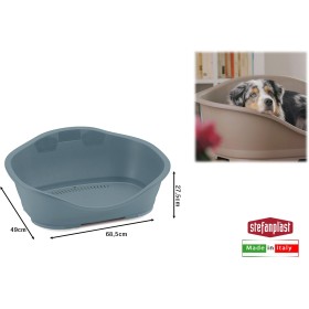 SLEEPER 2 LETTINO PER CANI E GATTI PICCOLI TAGLIA BLU ACCIAIO CM. 68,5x49x27,5h. SLEEPER 2 LETTINO PER CANI E GATTI PICCOLI TAGLIA BLU ACCIAIO CM. 68,5x49x27,5h.