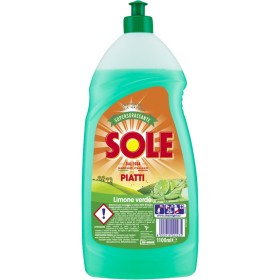 SOLE DETERSIVO PIATTI LIQUIDO 1100 ML.LIMONE VERDE SOLE DETERSIVO PIATTI LIQUIDO 1100 ML.LIMONE VERDE