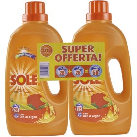 SOLE LAVATRICE LIQUIDO PROTEGGI COLORE CON ILIO DI ARGAN LAVAGGI 28 X 2 SOLE LAVATRICE LIQUIDO PROTEGGI COLORE CON ILIO DI ARGAN