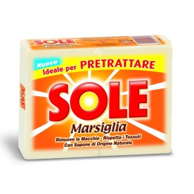 SOLE SAPONE BUCATO PEZZI MARSIGLIA BIANCO 2 PEZZI gr. 500 SOLE SAPONE BUCATO PEZZI MARSIGLIA BIANCO 2 PEZZI gr. 500