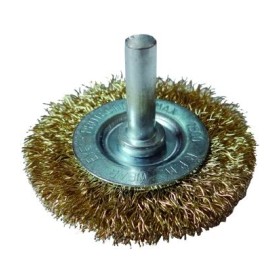 SPAZZOLA CIRCOLARI CON FILI ONDULATI GAMBO MM. 6X25 20X10 SPAZZOLA CIRCOLARI CON FILI ONDULATI GAMBO MM. 6X25 20X10