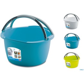 Superbacinella in Plastica Sole rotonda con manici CM. 40,5X40,5X103h. Superbacinella in Plastica Sole rotonda con manici CM.
