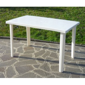 TAVOLO IN RESINA BIANCO CM.120x70h. TAVOLO IN RESINA BIANCO CM.120x70h.