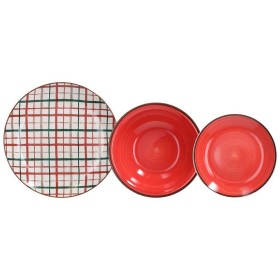 TOGNANA SERVIZIO 18 PIATTI PORCELLANA DA TAVOLA LOUISE RED TAVE TOGNANA SERVIZIO 18 PIATTI PORCELLANA DA TAVOLA LOUISE RED TAVE