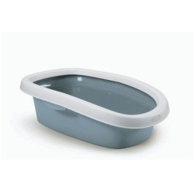 TOILETTE SPRINT 10 PER GATTI DI PICCOLA TAGLIA BIANCO/BLU ACCIAIO cm 31x43x14h. TOILETTE SPRINT 10 PER GATTI DI PICCOLA TAGLIA BIANCO/BLU ACCIAIO cm 31x43x14h.
