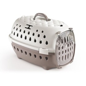 TRASPORTINO PER CANI TRAVEL CHIC TORTORA CHIARO BIANCO cm. 50x34,5x32h. TRASPORTINO PER CANI TRAVEL CHIC TORTORA CHIARO BIANCO cm. 50x34,5x32h.