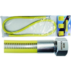 TUBO PER GAS INOX UNIROLL 1/2 POLL M/F-F/F EN15266 CM. 100 TUBO PER GAS INOX UNIROLL 1/2 POLL M/F-F/F EN15266 CM. 100