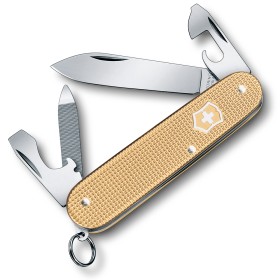 VICTORINOX MULTIUSO CADET MM. 84 GUANCE ALOX CHAMPAGNE GOLD LIMITED EDITION 2019 VICTORINOX MULTIUSO CADET MM. 84 GUANCE ALOX CHAMPAGNE GOLD