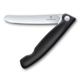VICTORINOX SWISS CLASSIC COLTELLO TAVOLA LAMA LISCIA PIEGHEVOLE MANICO NERO VICTORINOX SWISS CLASSIC COLTELLO TAVOLA LAMA LISCIA PIEGHEVOLE MANICO NERO