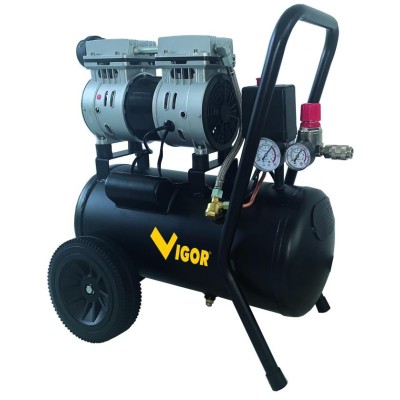 VIGOR COMPRESSORE SILENT 230V VCA-S24 2CIL/DIR 1HP LT. 24