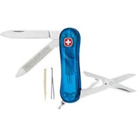 WENGER COLTELLO EVOLUTION 81.616 CON GUANCE BLU TRASLUCENTI COD. 1.81.11.416 WENGER COLTELLO EVOLUTION 81.616 CON GUANCE BLU TRASLUCENTI