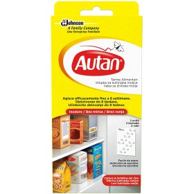 Autan Antitarme Alimentari, Confezione da 2 Fogli, Cattura le Tarme Alimentari e le Farfalline del Cibo, Efficace fino a 8 Sett Autan Antitarme Alimentari, Confezione da 2 Fogli, Cattura le Tarme Alimentari e le Farfalline del Cibo, Efficace fino a 8 Sett