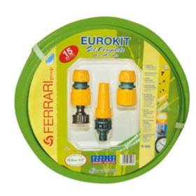 EUROKIT TUBO GOMMA RETINATO verde/giallo 1/2 POLL. MT.15 EUROKIT TUBO GOMMA RETINATO verde/giallo 1/2 POLL. MT.15