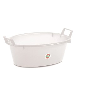 Bacinella In Plastica Ovale Neutra diam. cm. 70 lt. 50 Bacinella In Plastica Ovale Neutra diam. cm. 70 lt. 50