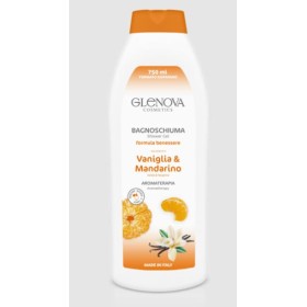 GLENOVA BAGNOSCHIUMA FORMULA BENESSERE VANIGLIA & MANDARINO 750 ML. GLENOVA BAGNOSCHIUMA FORMULA BENESSERE VANIGLIA & MANDARINO 750