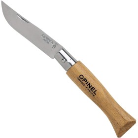 COLTELLO OPINEL LAMA IN ACCIAIO INOX MANICO IN FAGGIO N. 4 COLTELLO OPINEL LAMA IN ACCIAIO INOX MANICO IN FAGGIO N. 4