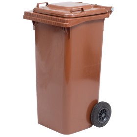 BIDONE NETTEZZA URBANA QUADRATO CON RUOTE LT. 80 MARRONE BIDONE NETTEZZA URBANA QUADRATO CON RUOTE LT. 80 MARRONE