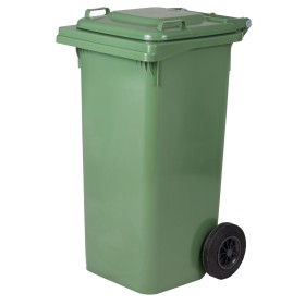 BIDONE NETTEZZA URBANA QUADRATO CON RUOTE LT. 80 VERDE BIDONE NETTEZZA URBANA QUADRATO CON RUOTE LT. 80 VERDE