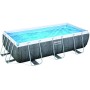 Bestway 56721 piscina con telaio Power Steel Rattan cm. 404x201x100h.