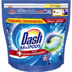 DASH 43 ECODOSI PODS ALL IN 1 EXTRA IGIENIZZANTE DASH 43 ECODOSI PODS ALL IN 1 EXTRA IGIENIZZANTE