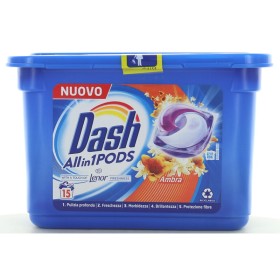 DASH ECODOSI DETERSIVO BUCATO LAVATRICE PODSALL IN 1 AMBRA 15 CAPS DASH ECODOSI DETERSIVO BUCATO LAVATRICE PODSALL IN 1 AMBRA 15 CAPS
