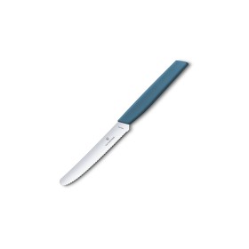Victorinox Coltello da tavola cornflower-blue Swiss Modern Lama arrotondata seghettata Victorinox Coltello da tavola cornflower-blue Swiss Modern Lama