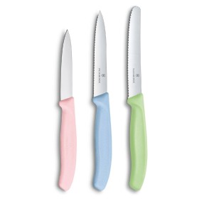 Victorinox Set 3 Coltelli da cucina con Manici light green light lilla light pink Victorinox Set 3 Coltelli da cucina con Manici light green