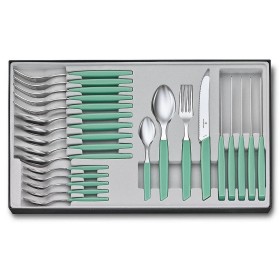 Victorinox Set posate Swiss Modern con manico  mint-green pz. 24 Victorinox Set posate Swiss Modern con manico mint-green pz. 24