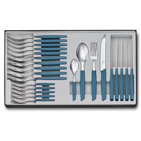 Victorinox Set posate Swiss Modern con manico cornflower-blue pz. 24 Victorinox Set posate Swiss Modern con manico cornflower-blue pz. 24