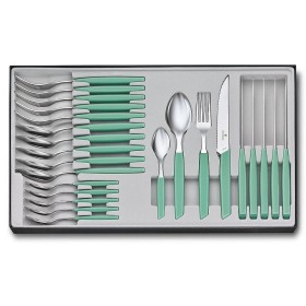 Victorinox Set posate Swiss Modern con manico mint-green pz. 24 Victorinox Set posate Swiss Modern con manico mint-green pz. 24