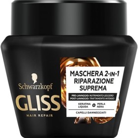 GLISS MASCHERA 2 IN 1 RIPARAZIONE SUPREMA CAPELLI DANNEGGIATI 300 ML GLISS MASCHERA 2 IN 1 RIPARAZIONE SUPREMA CAPELLI DANNEGGIATI 300 ML