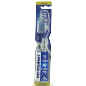 MENTADENT SPAZZOLINO DENTI WHITE SYSTEM MEDIO E COPRISETOLE MENTADENT SPAZZOLINO DENTI WHITE SYSTEM MEDIO E COPRISETOLE