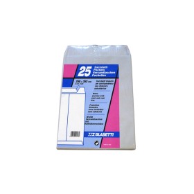 BUSTE A SACCHETTO BIANCA CON CHIUSURA ADESIVA CM. 25x35 PZ. 25 BUSTE A SACCHETTO BIANCA CON CHIUSURA ADESIVA CM. 25x35 PZ. 25