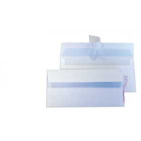 BUSTE PER LETTERA BIANCA ADESIVA GR. 90 CM. 11x23 PZ. 25 BUSTE PER LETTERA BIANCA ADESIVA GR. 90 CM. 11x23 PZ. 25