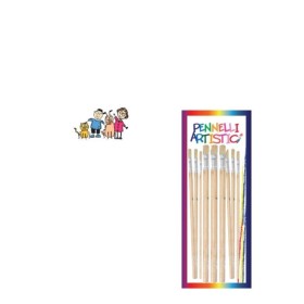 PENNELLI ARTISTICI DI LEGNO PZ. 9 PENNELLI ARTISTICI DI LEGNO PZ. 9
