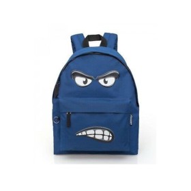 ZAINO SCUONA ANGRY BLUE GOLD CM. 43 ZAINO SCUONA ANGRY BLUE GOLD CM. 43